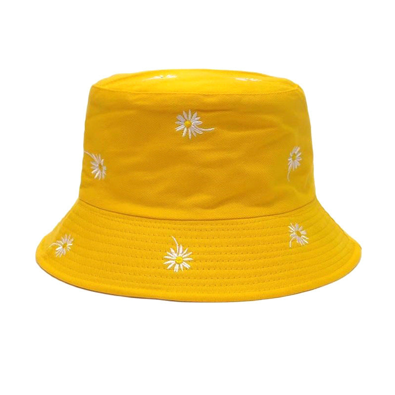 Wholesale New Daisy Embroidered Bucket Hat